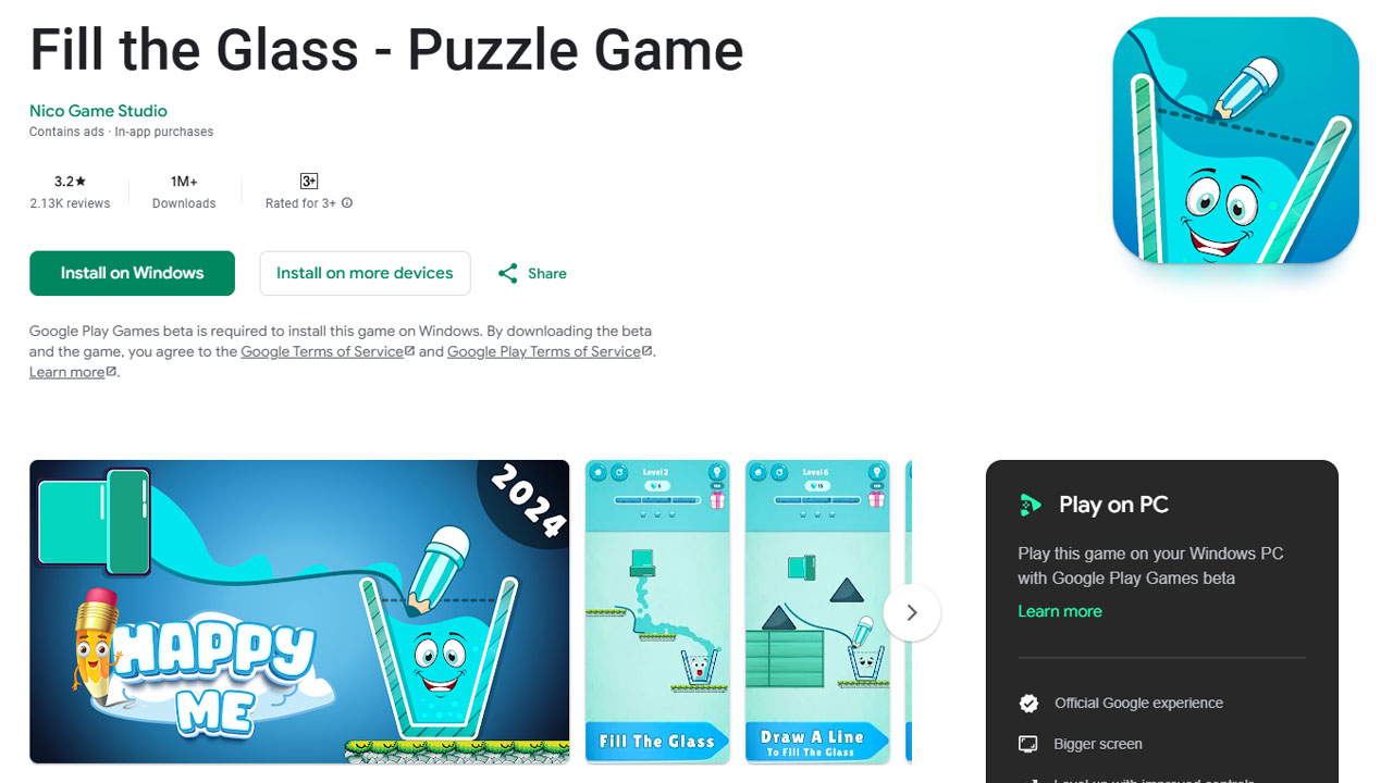 Fill The Glass | Puzzle Game
